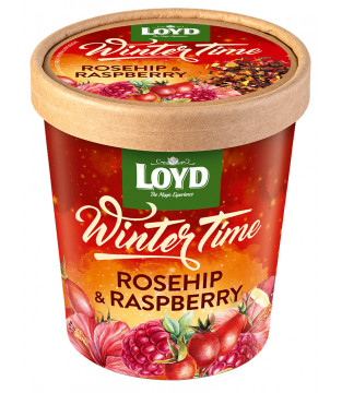 Herbatka owocowo - ziołowa Loyd Winter Time z dziką różą o smaku malinowym