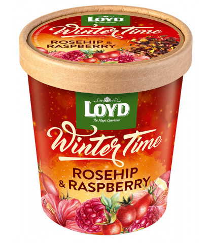 Herbatka owocowo - ziołowa Loyd Winter Time z dziką różą o smaku malinowym
