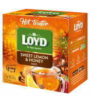 Herbatka owocowo - ziołowa Loyd Hot Winter o smaku Cytryny i Miodu 15 torebek
