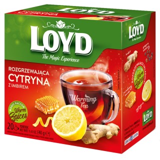 Herbatka rozgrzewająca Loyd Imbir, cytryna i miód 20 torebek