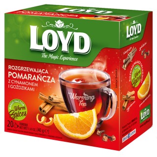 Herbatka rozgrzewająca Loyd Pomarańcza z cynamonem i goździkami 20 torebek
