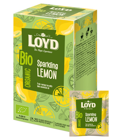 Herbatka owocowa Loyd BIO Sparkling Lemon 20 torebek