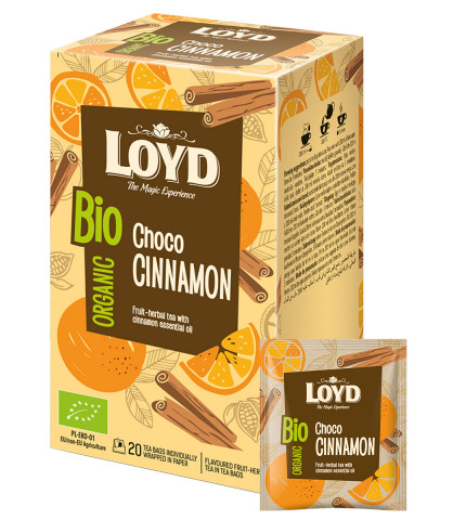 Herbatka owocowa Loyd BIO Choco Cinnamon 20 torebek