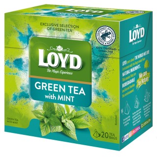 Loyd Green Tea with Mint, 20 tea bags