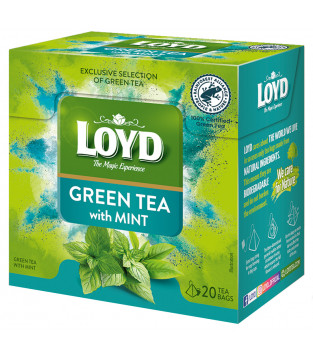 Loyd Green Tea with Mint, 20 tea bags