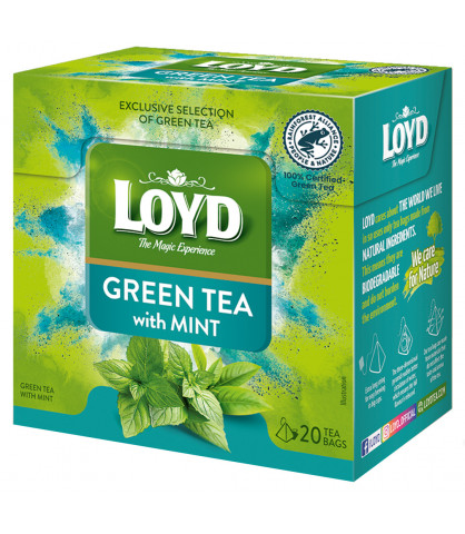 Herbata zielona Loyd z Miętą 20 torebek