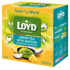 Herbata zielona Loyd Taste of The World o smaku Kokosa i Ananasa z herbatą zieloną Matcha 20 Torebek Herbata zielona Loyd Taste of The World o smaku Kokosa i Ananasa z herbatą zieloną Matcha 20 Torebek