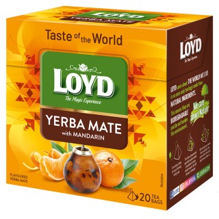 Loyd Taste of The World Mandarin-flavoured Yerba Mate, 20 tea bags