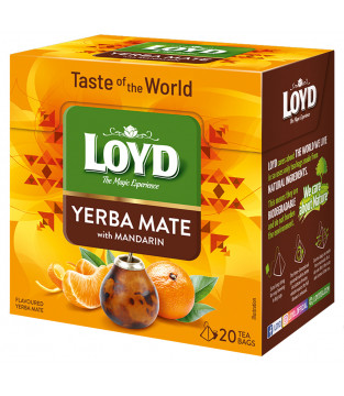 Loyd Taste of The World Mandarin-flavoured Yerba Mate, 20 tea bags
