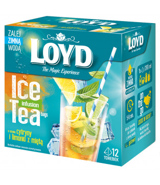 Loyd Lemon, Lime and Mint Iced Tea, 12 tea bags