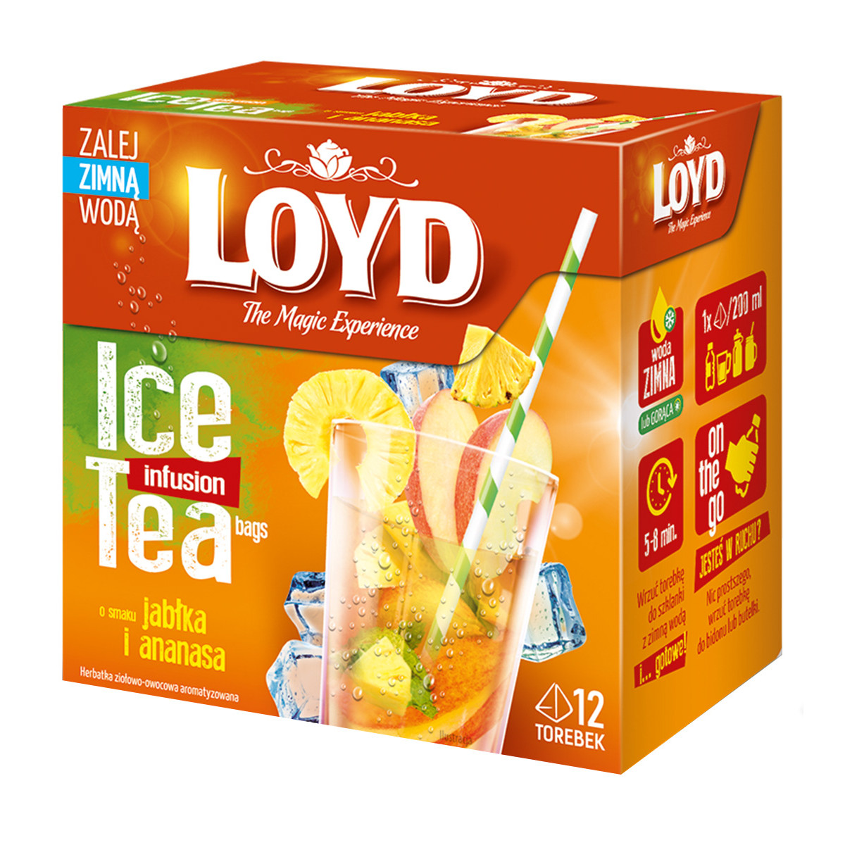 Ice Tea Loyd Jabłko i Ananas 12 torebek