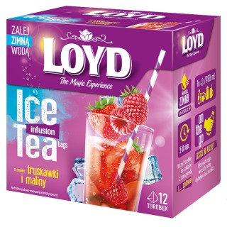 Loyd Strawberry and Mint Iced Tea, 12 bags