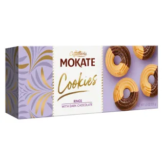 Mokate Cookies ringi z ciemną czekoladą 150 g