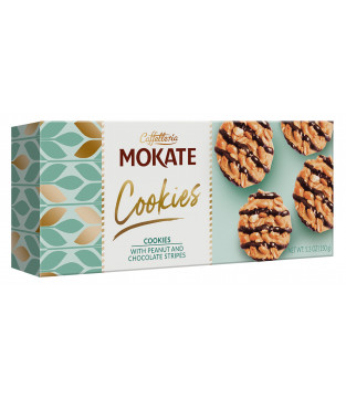 Ciastka z orzechami arachidowymi i z ciemną czekoladą Mokate 150 g
