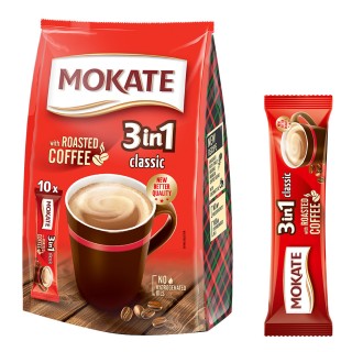 Mokate 3-in-1 Classic coffee drink, 10 sachets