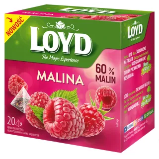 Herbatka owocowa Loyd Malina 20 torebek