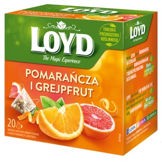 Herbatka owocowa Loyd Pomarańcza i Grejpfrut 20 torebek
