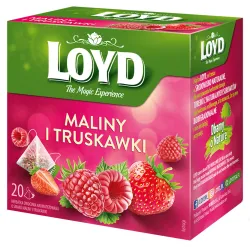 Herbatka owocowa Loyd Malina i Truskawka 20 torebek