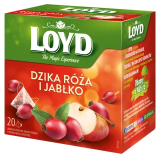 Herbatka owocowa Loyd Dzika Róża i Jabłko 20 torebek