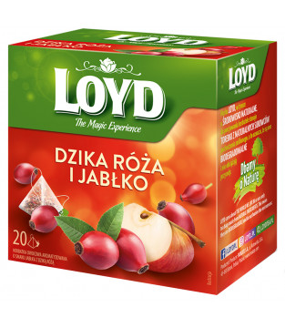 Herbatka owocowa Loyd Dzika Róża i Jabłko 20 torebek