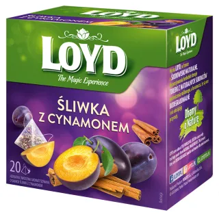 Herbatka owocowa Loyd Śliwka i Cynamon 20 torebek
