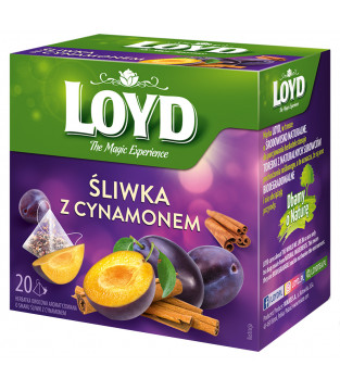 Herbatka owocowa Loyd Śliwka i Cynamon 20 torebek