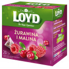 Herbatka owocowa Loyd Żurawina i Malina 20 torebek