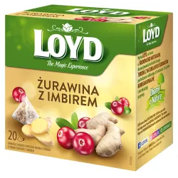 Herbatka owocowa Loyd Żurawina i Imbir 20 torebek