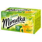 Herbata zielona Minutka z cytryną i limonką 20 torebek Herbata zielona Minutka z cytryną i limonką 20 torebek