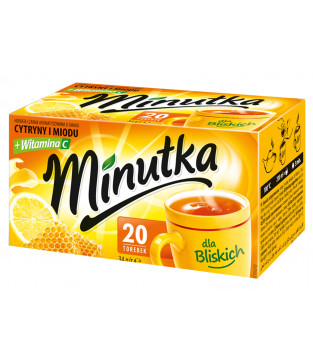 Herbatka czarna Minutka z miodem i wit. C 20 torebek