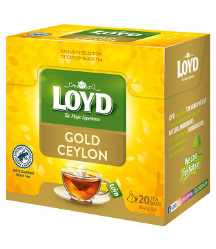 Loyd Gold Ceylon Black Tea, 20 tea bags