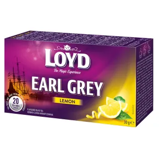 Herbata czarna Loyd Earl Grey Cytrynowa 20 torebek