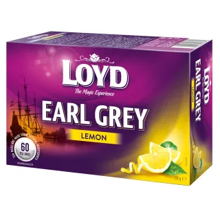 Herbata czarna Loyd Earl Grey Cytrynowa 60 torebek