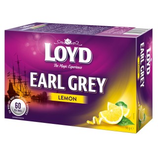 Loyd Earl Grey Lemon Black Tea, 60 bags