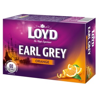 Herbata czarna Loyd Earl Grey Pomarańczowa 60 torebek