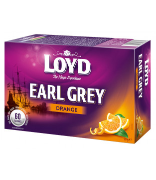 Herbata czarna Loyd Earl Grey Pomarańczowa 60 torebek