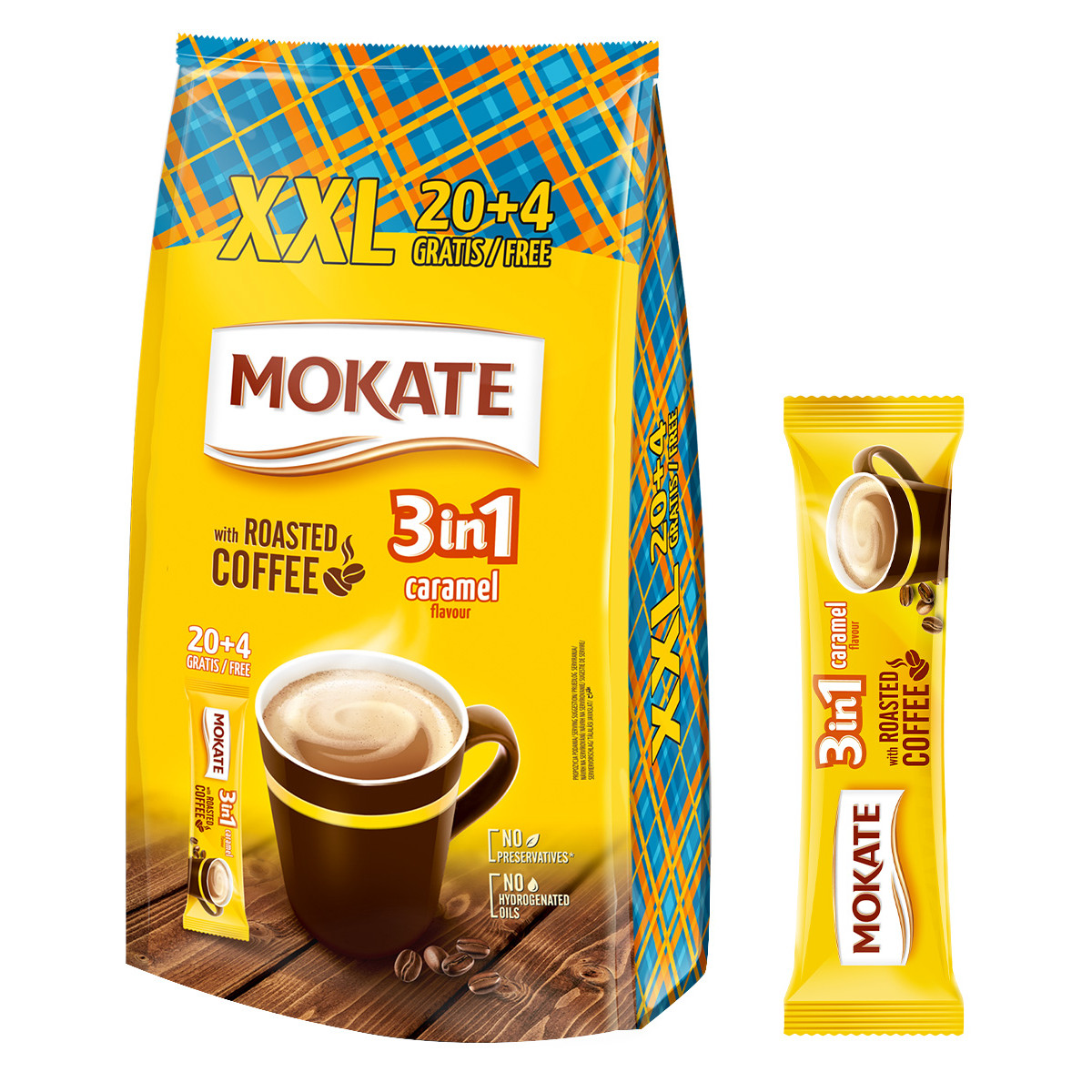 Napój Kawowy Mokate 3w1 Caramel 24 Saszetki