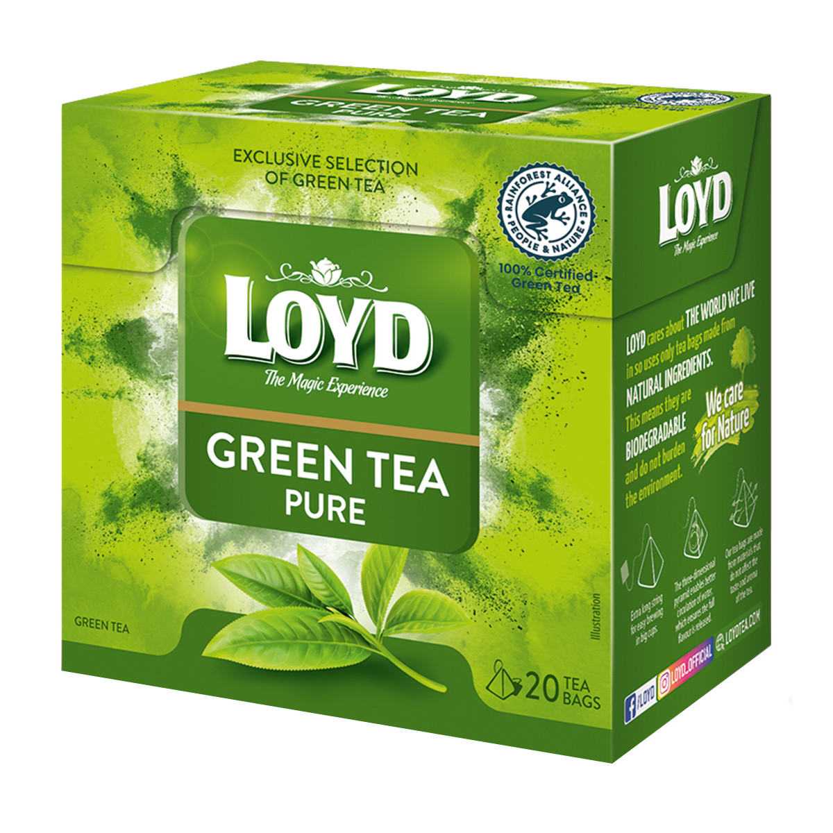 Herbata zielona Loyd Pure 20 torebek