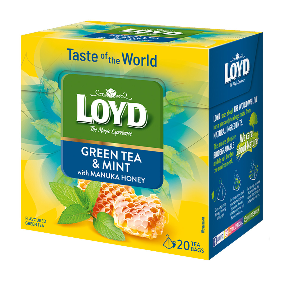 Herbata zielona Loyd Taste of The World Mięta i Miód Manuka 20 torebek