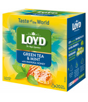 Herbata zielona Loyd Taste of The World Mięta i Miód Manuka 20 torebek