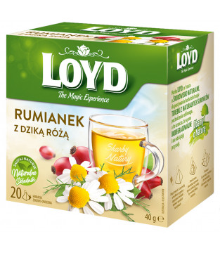 Herbatka ziołowa Loyd Rumianek z dziką różą 20 torebek