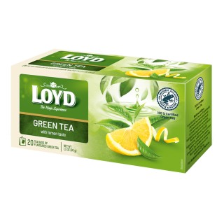 Loyd Lemon-Flavoured Green Tea, 20 bags