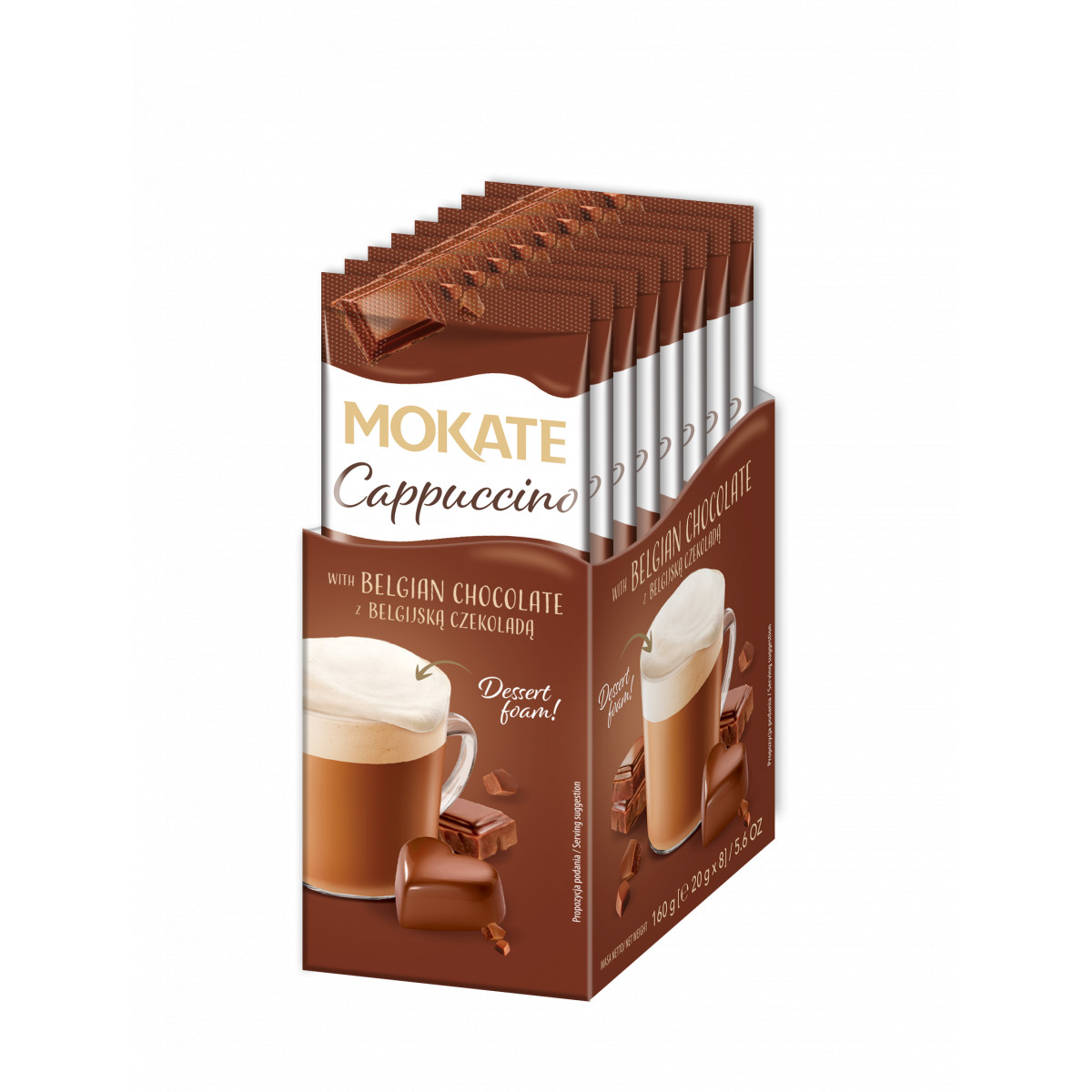 Cappuccino Mokate o smaku Belgijskiej Czekolady 160 g