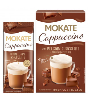 Mokate Belgian Chocolate-flavoured Cappuccino 160 g