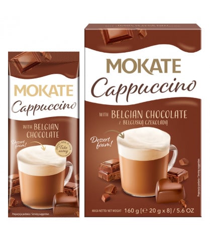 Cappuccino Mokate o smaku Belgijskiej Czekolady 160 g