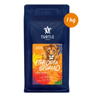 TURTLE Coffee beans, freshly roasted Ethiopia Sidamo – 1kg