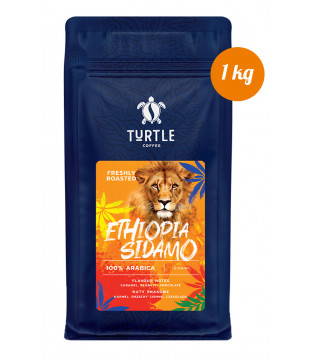 TURTLE Kawa ziarnista, świeżo palona Ethiopia Sidamo - 1kg