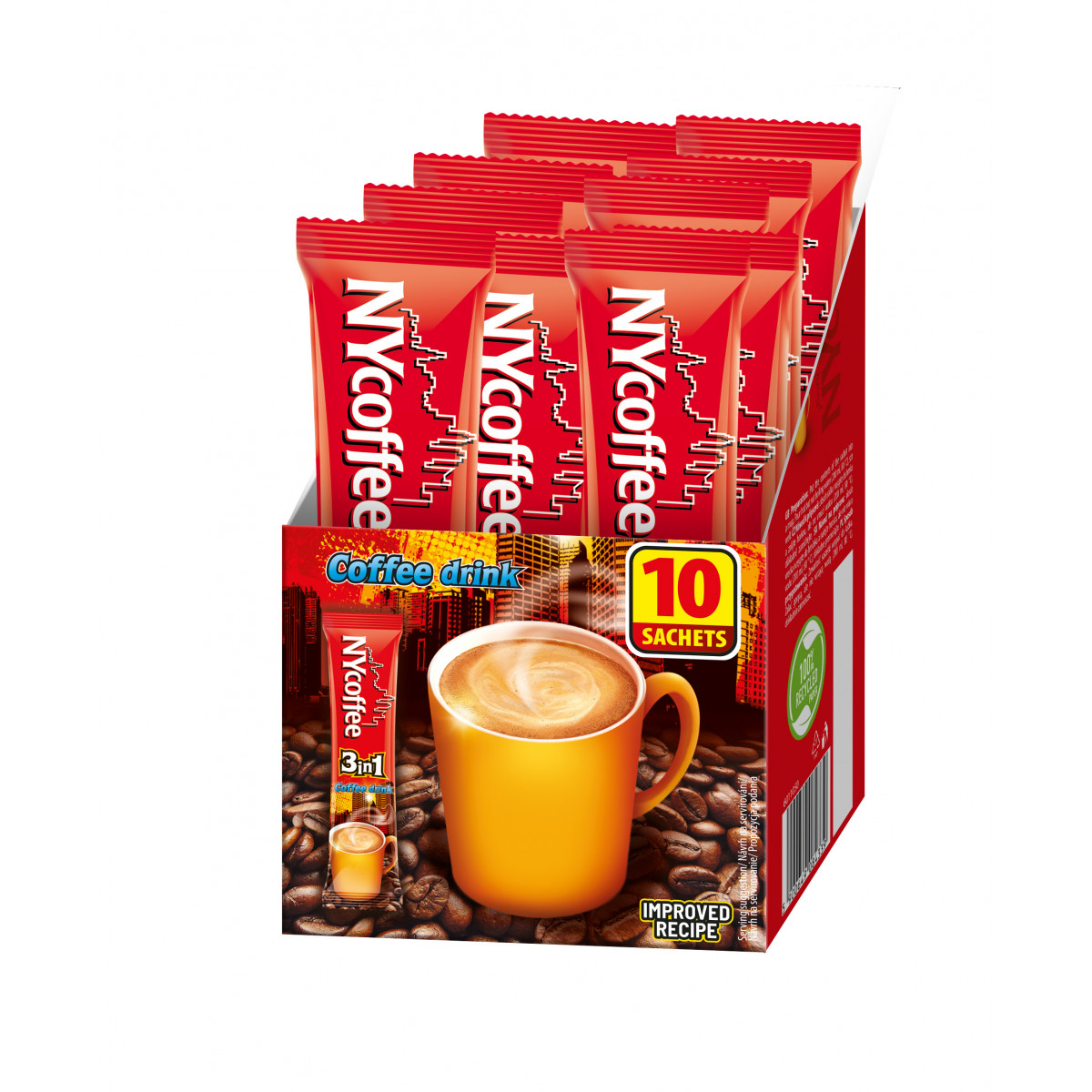 KAWA NYC 3-in-1 Instant Coffee, Classic Flavour