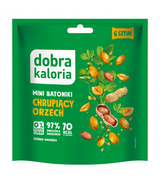 MINI BATONIKI CHRUPIĄCY ORZECH 6 SZTUK