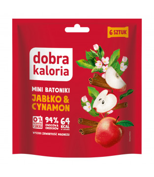 MINI BATONIKI JABŁKO&CYNAMON 6 SZTUK